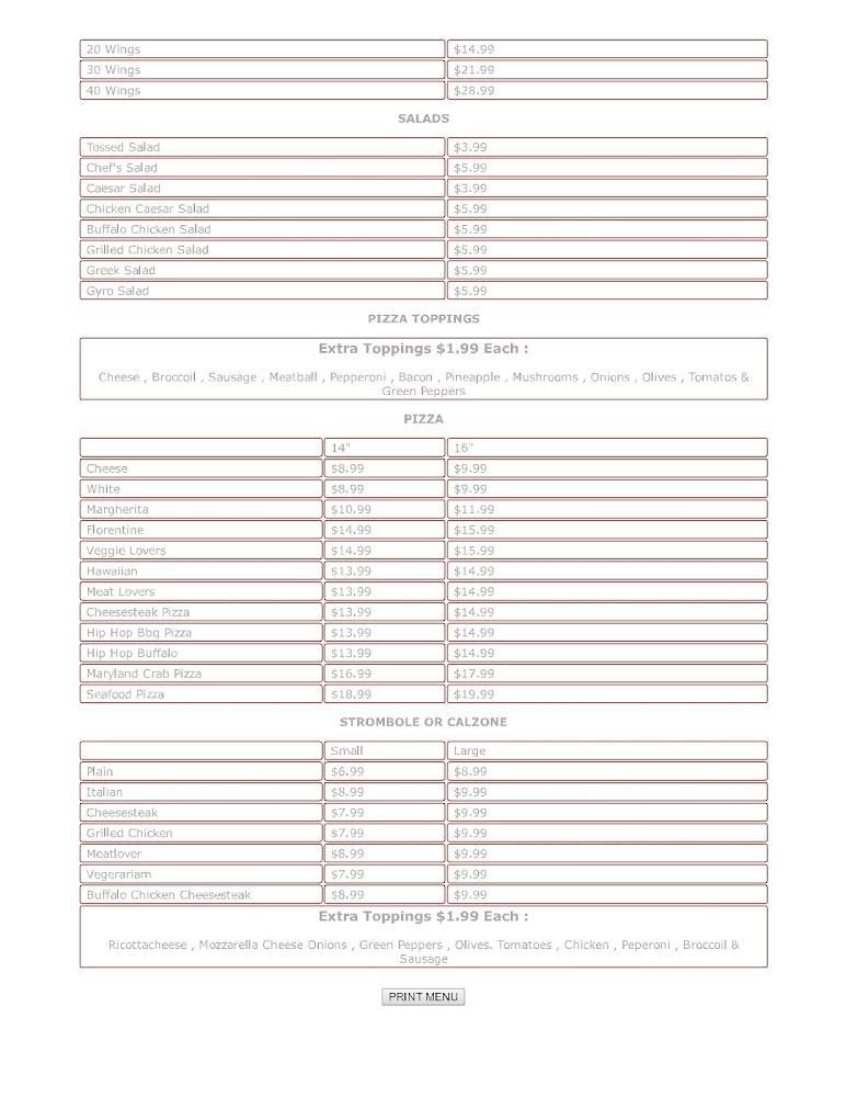 Hip Hop Fish & Chicken Menu image 4